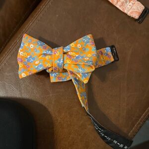 Ted Baker London Orange Floral Kids Bow Tie
